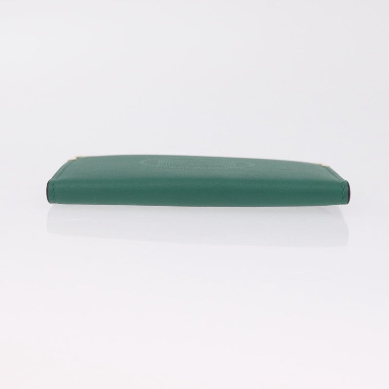 Cartier Coin Purse Must De Leather Green Accessory