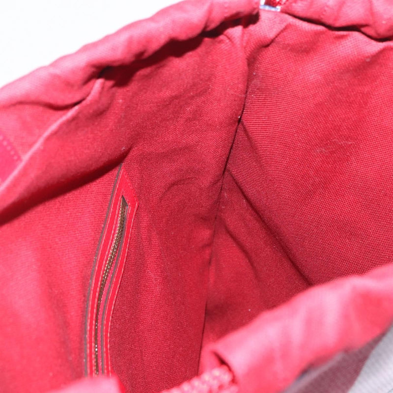 Gucci Logo Drawstring Striped Canvas Multicolour Bag