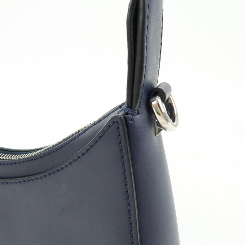 Valentino Garavani Vltn Hobo Printed Leather Navy