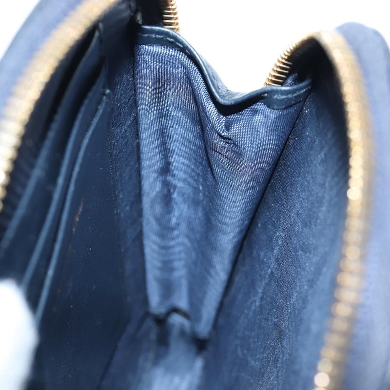 Christian Dior 30 Montaigne Phone Holder On Chain Oblique Canvas Navy Bag