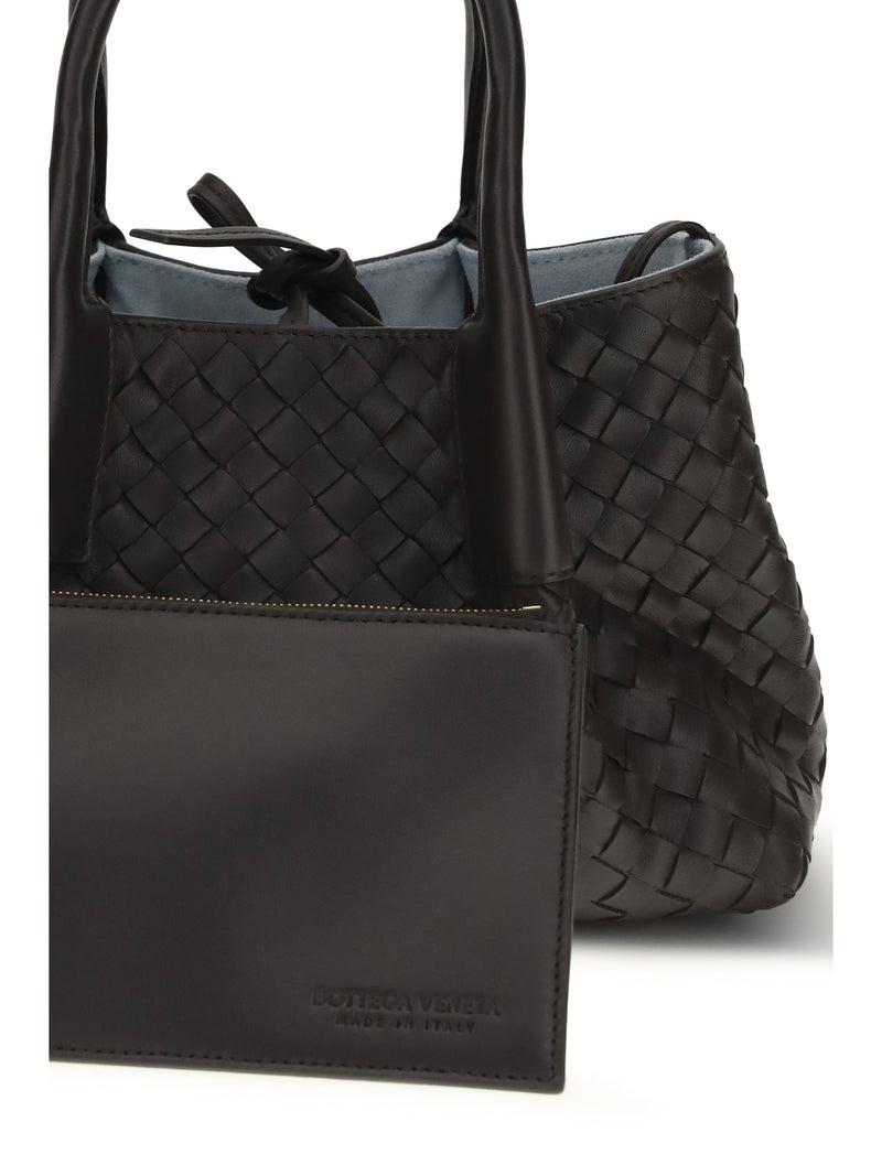 Bottega Veneta Shoulder Bag — Black Calf Leather