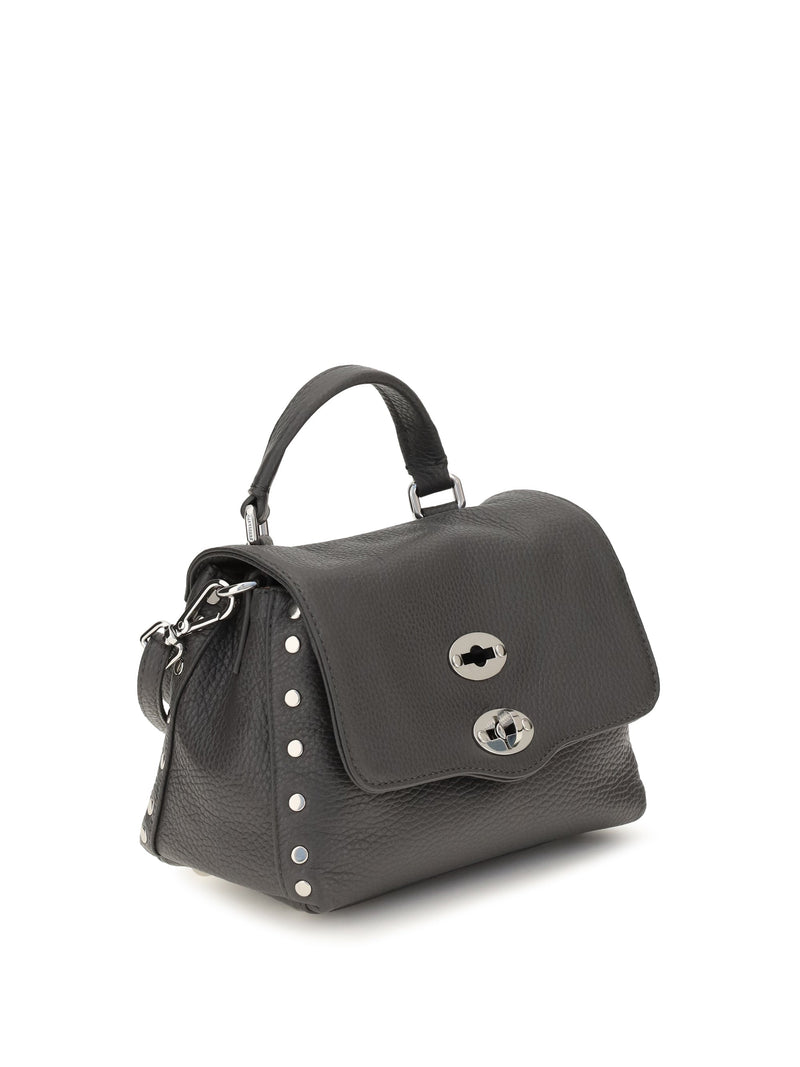 Zanellato Baby Postina Top Handle Bag — Gray Calf Leather Bos Taurus