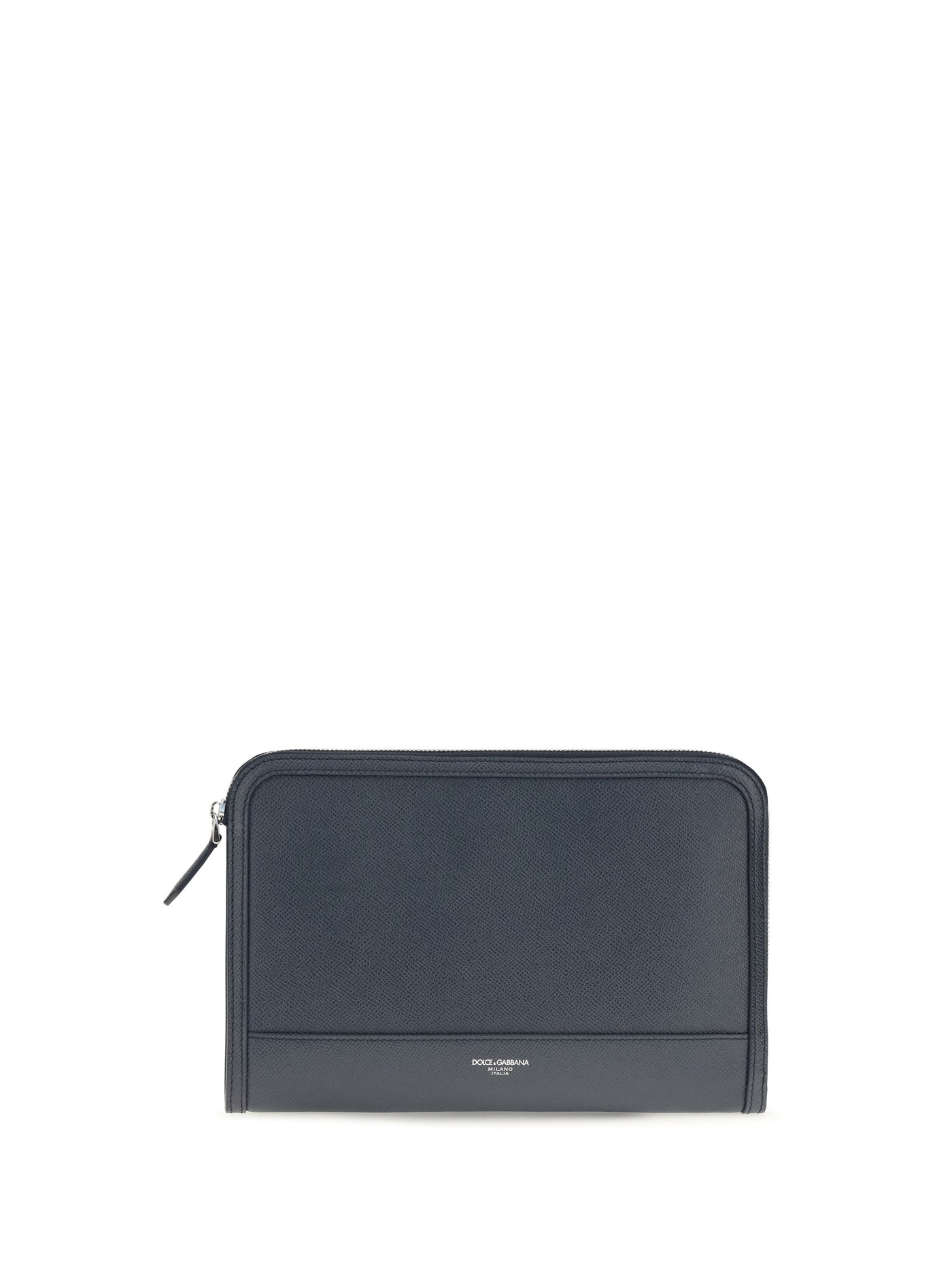 Dolce & Gabbana Travel Wallet — Blue Calf Leather Bos Taurus
