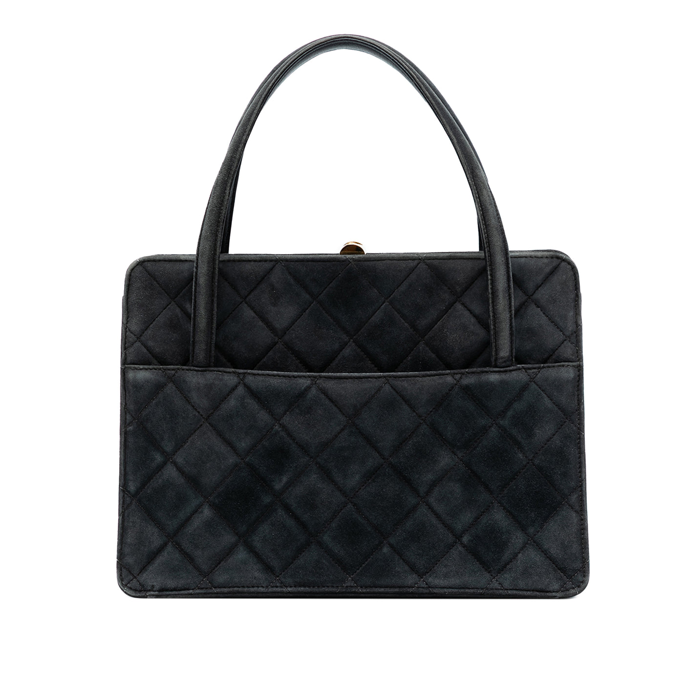 Quilted Suede Handbag - Image 1