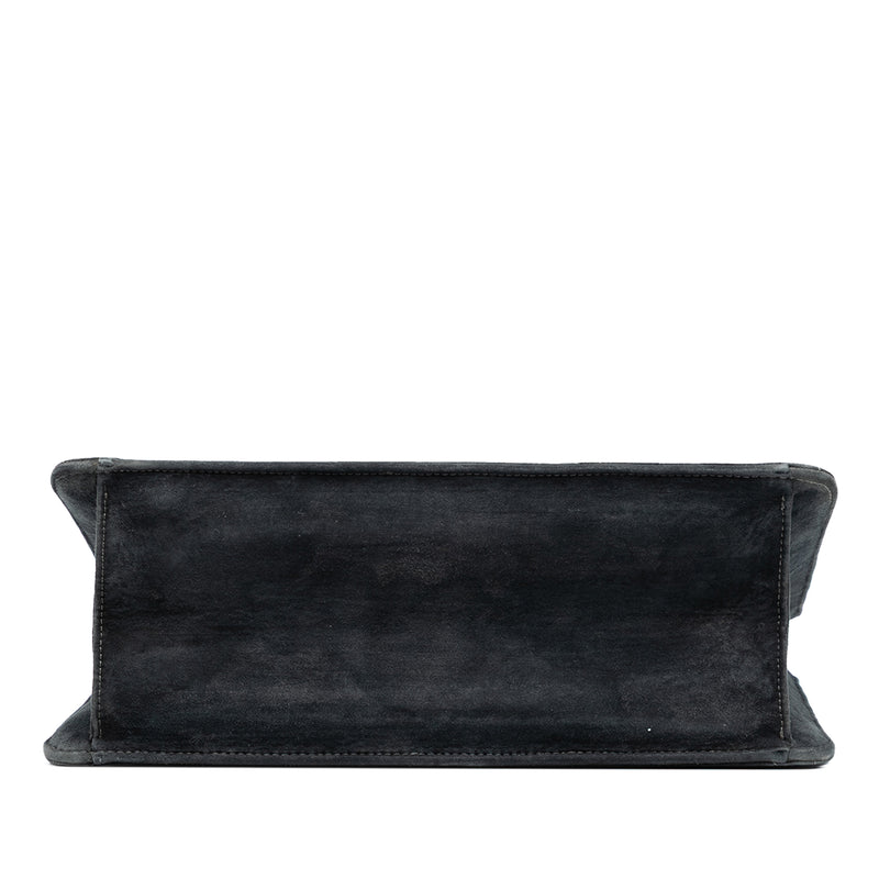 Quilted Suede Handbag - Image 3