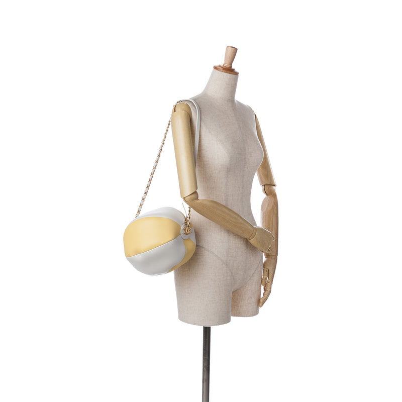 Calfskin Coco Beach Ball Bag - Image 8