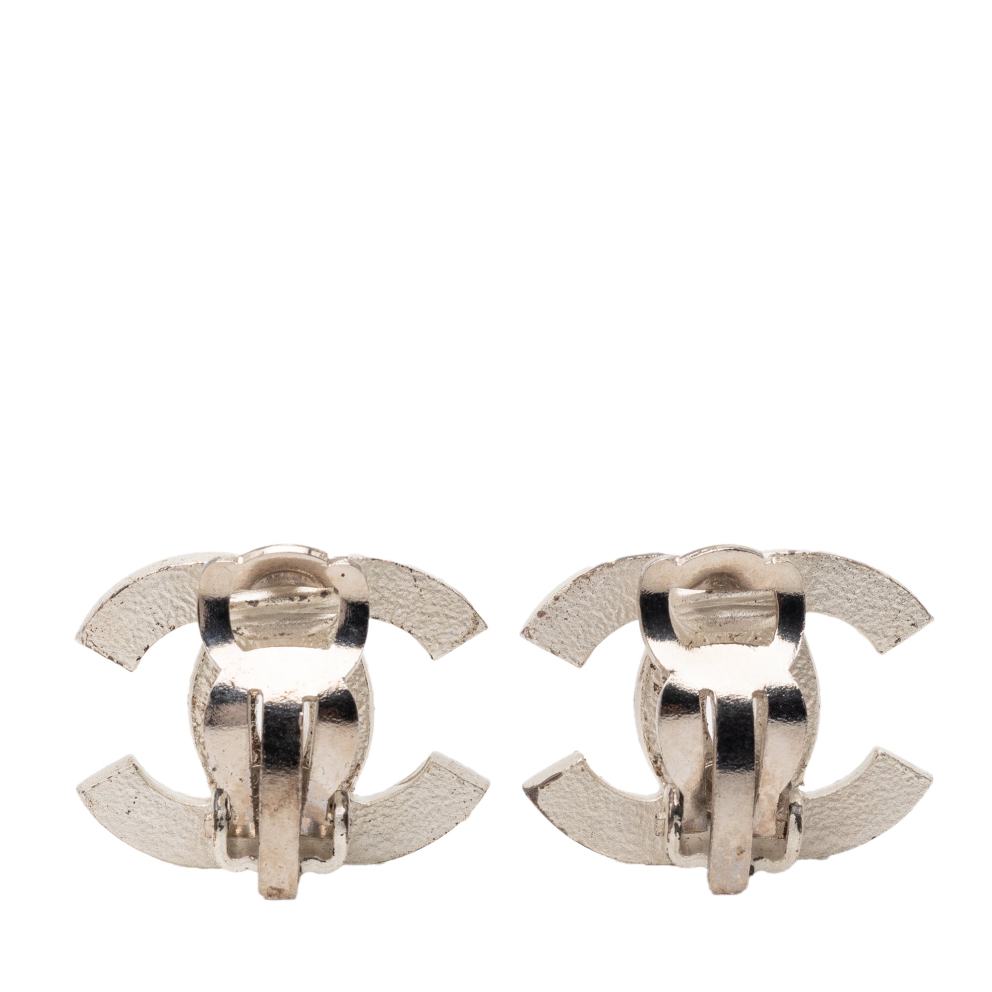 CC Gold Plated Pearl Stud Clip On Earrings - Image 2