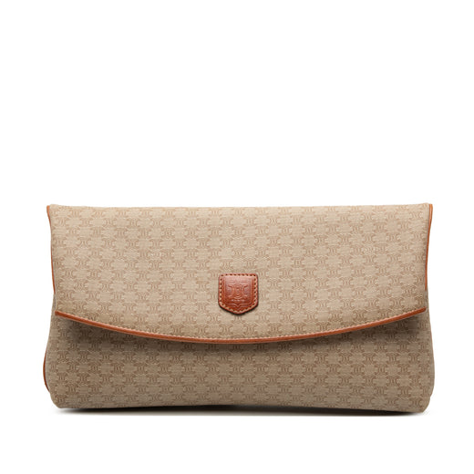 Macadam Coated Canvas Clutch - Image 1