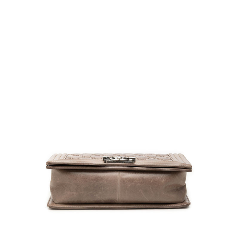 Old Medium Aged Calfskin Double Stitch Boy Flap - Image 3