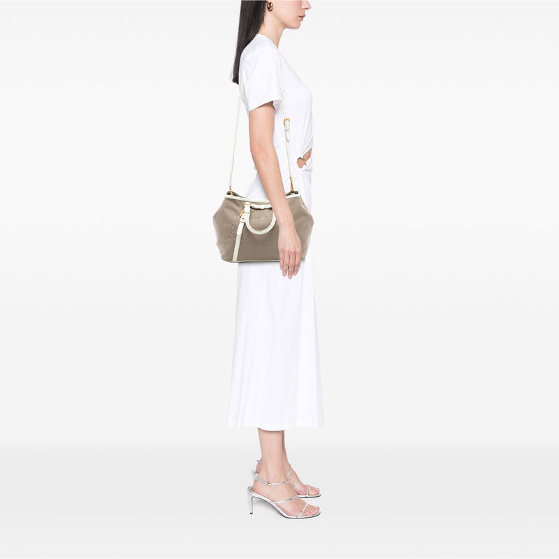 Canvas Canapa Logo Bow Satchel - Image 7