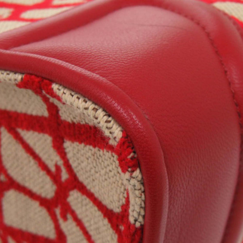 Leather Trimmed Toile Iconographe Satchel - Image 11