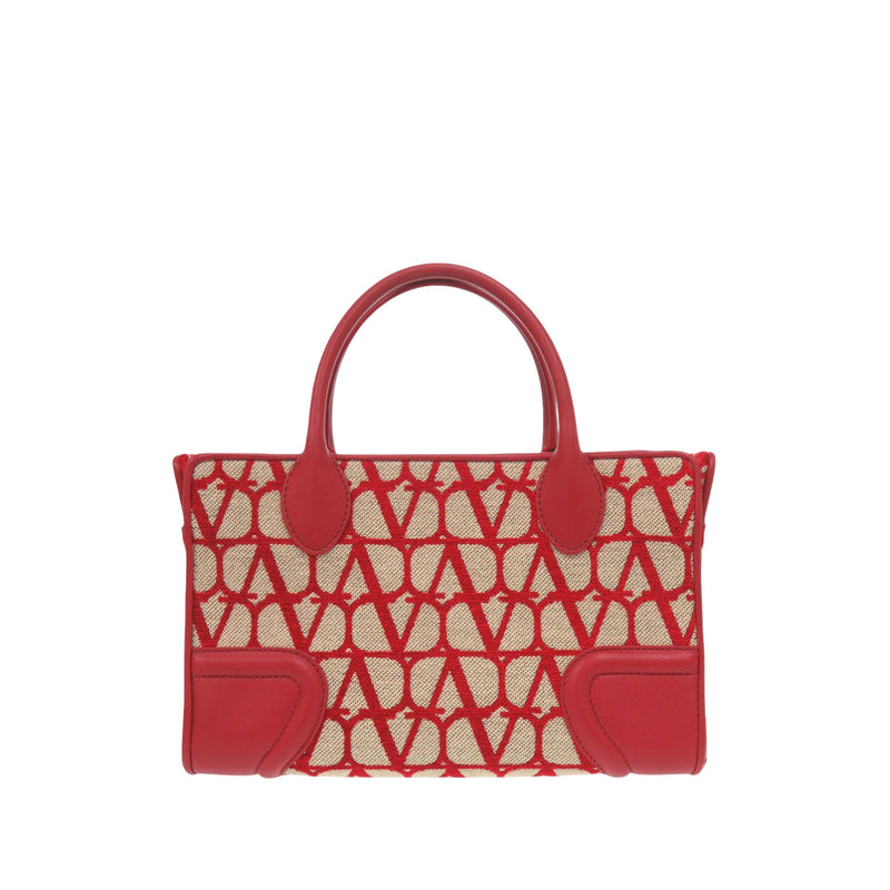 Leather Trimmed Toile Iconographe Satchel - Image 2