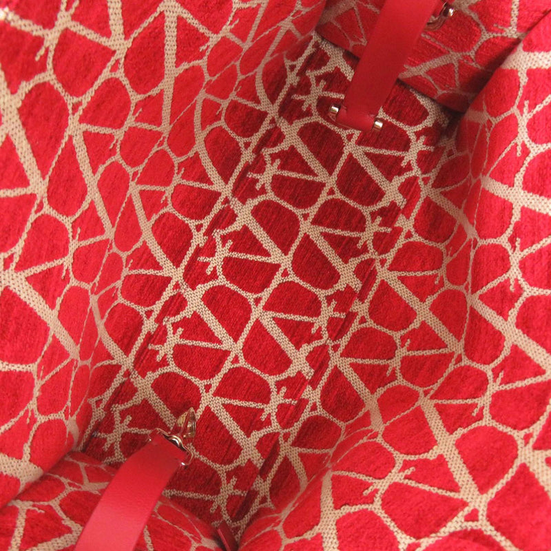 Leather Trimmed Toile Iconographe Satchel - Image 4