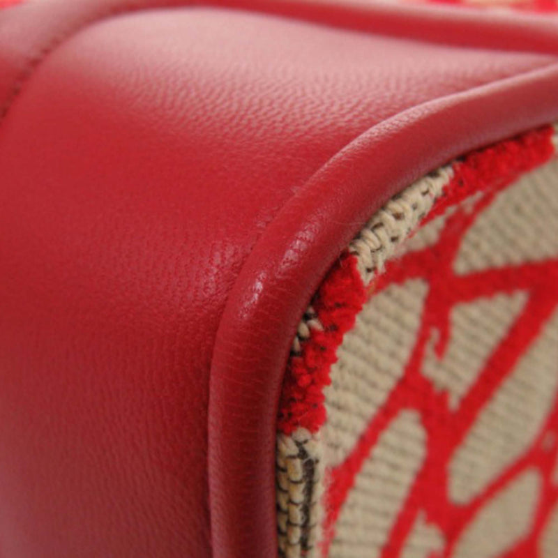 Leather Trimmed Toile Iconographe Satchel - Image 8