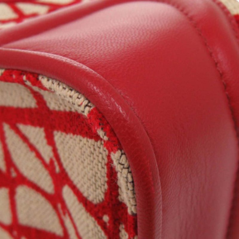 Leather Trimmed Toile Iconographe Satchel - Image 9