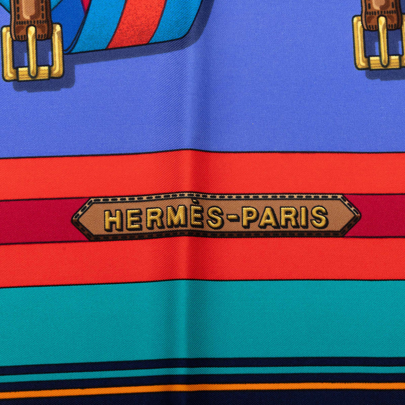 Les Sangles Silk Scarf 90 - Image 3