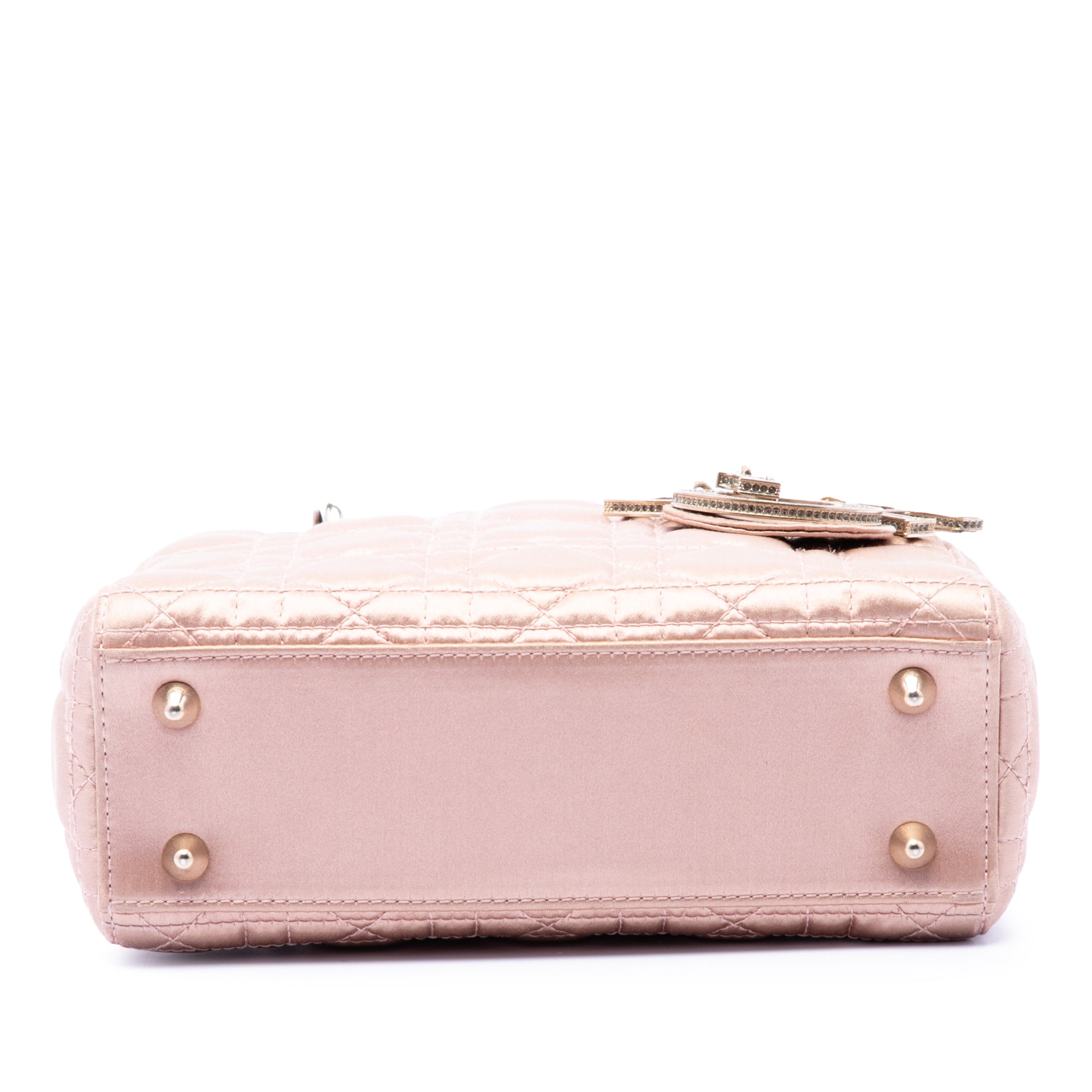 Small Satin Cannage Swarovski Lady Dior - Image 3