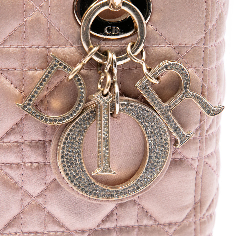 Small Satin Cannage Swarovski Lady Dior - Image 5
