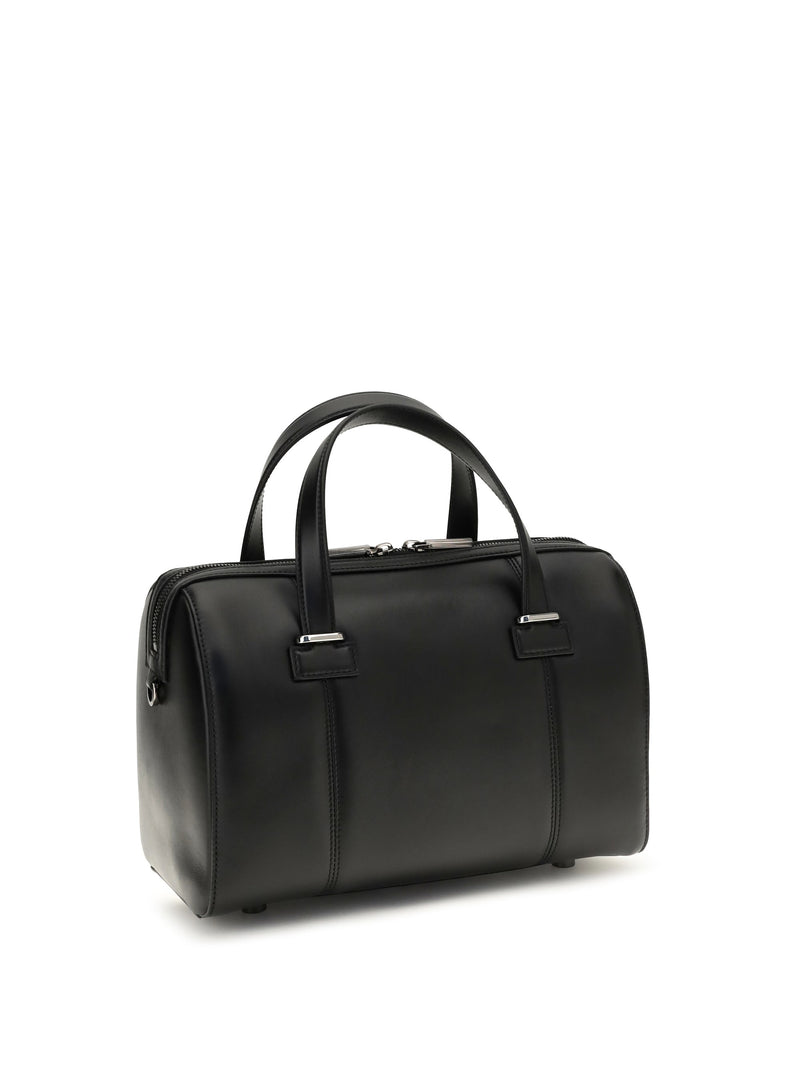 Christian Louboutin Calf Leather Top Handle Bag — Black Bos Taurus