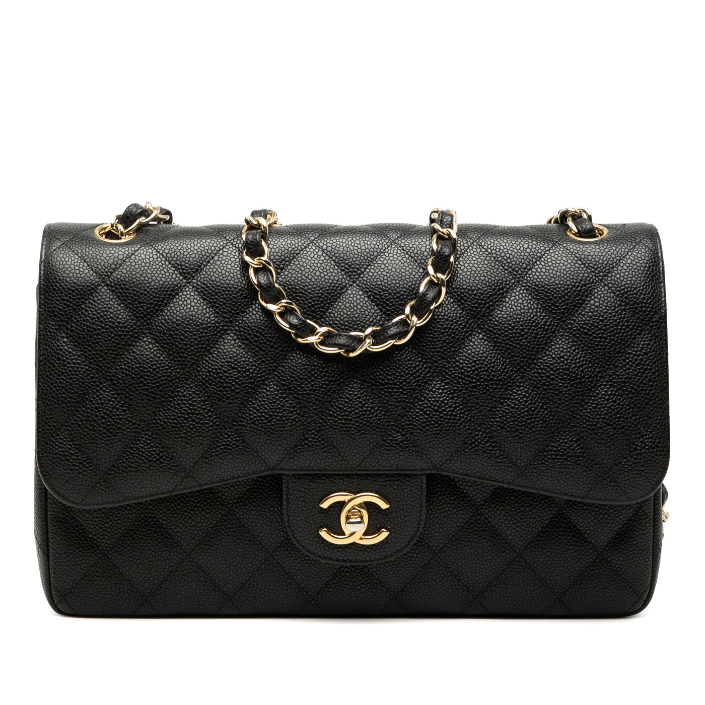 Jumbo Classic Caviar Double Flap - Image 1
