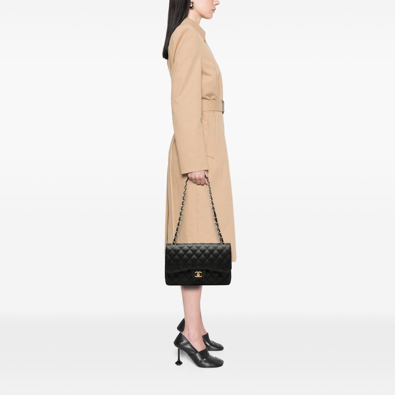 Jumbo Classic Caviar Double Flap - Image 7