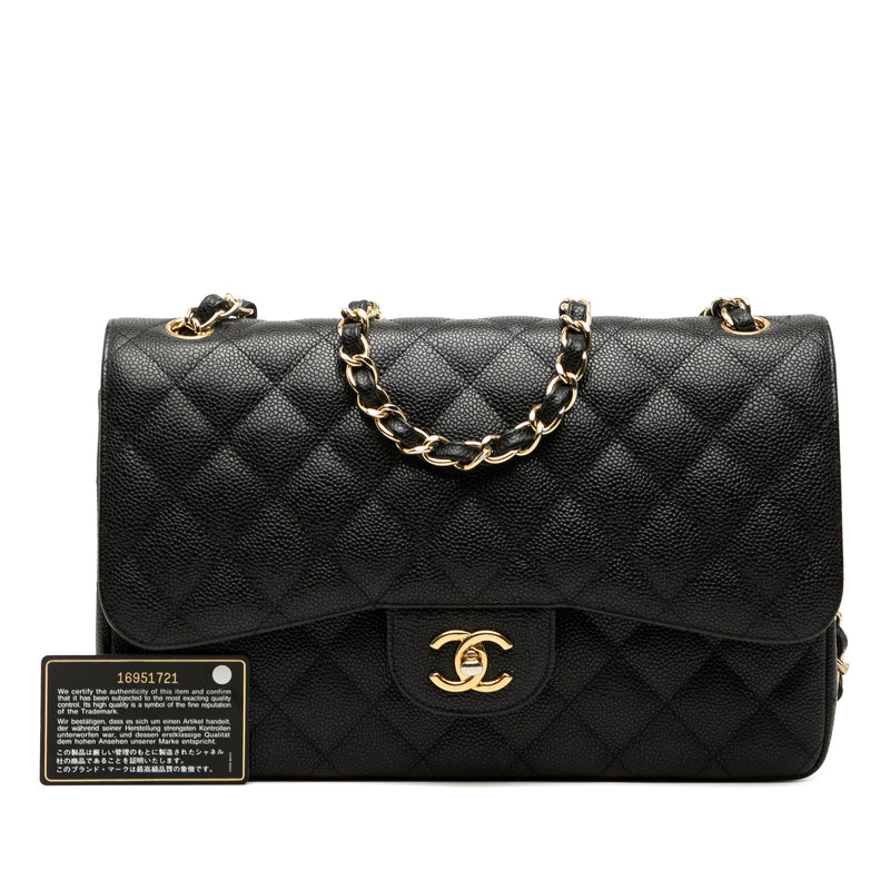 Jumbo Classic Caviar Double Flap - Image 8