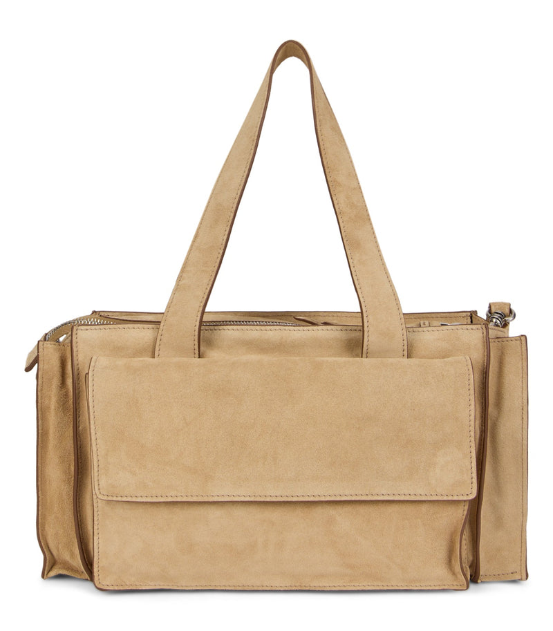 Miu Miu Calfskin Shoulder Bag — Beige