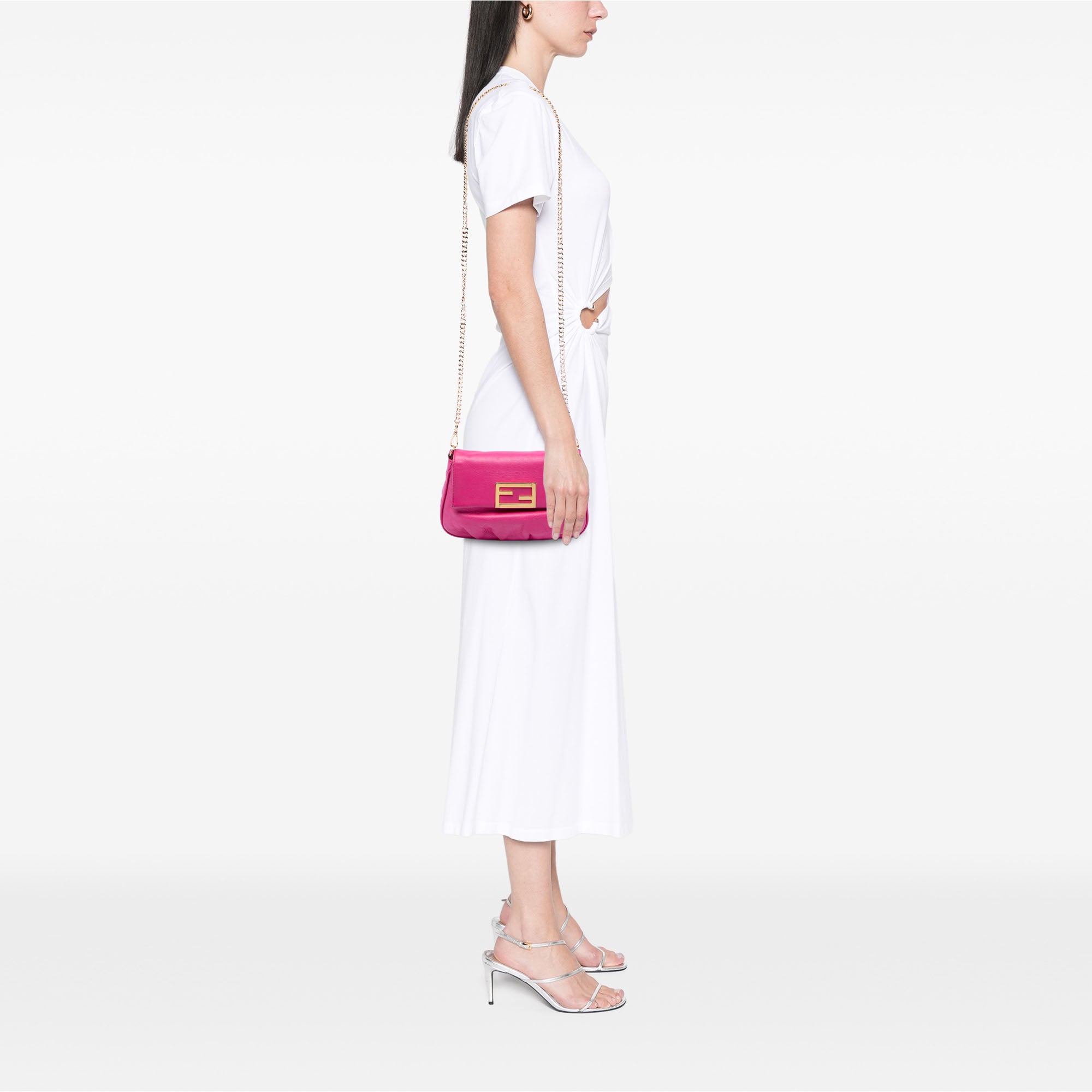 Leather Fendista Pochette Crossbody - Image 5