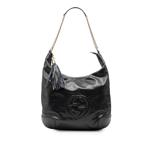 Patent Soho Shoulder Bag - Image 1