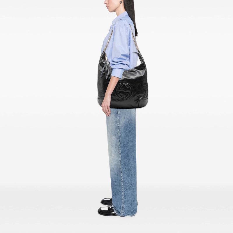 Patent Soho Shoulder Bag - Image 9