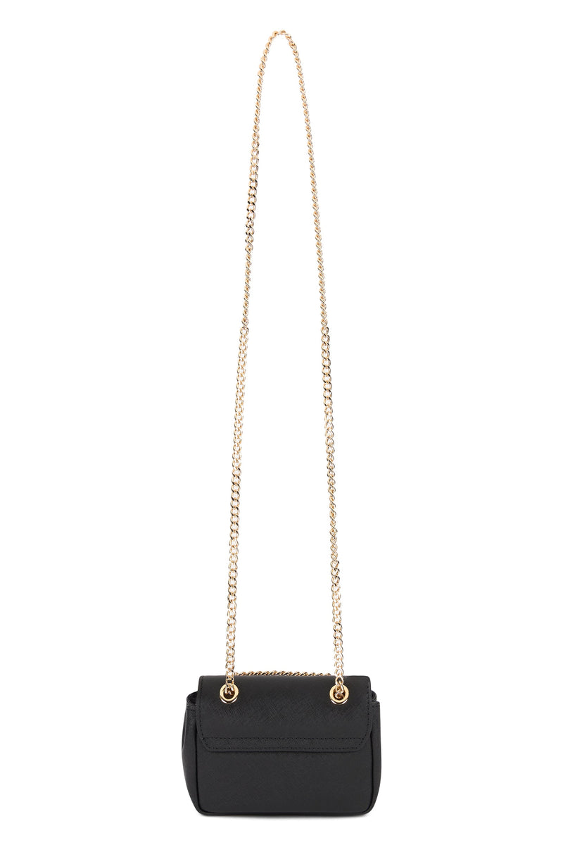 Vivienne Westwood Victoria Shoulder Bag — Black Bovine Suede