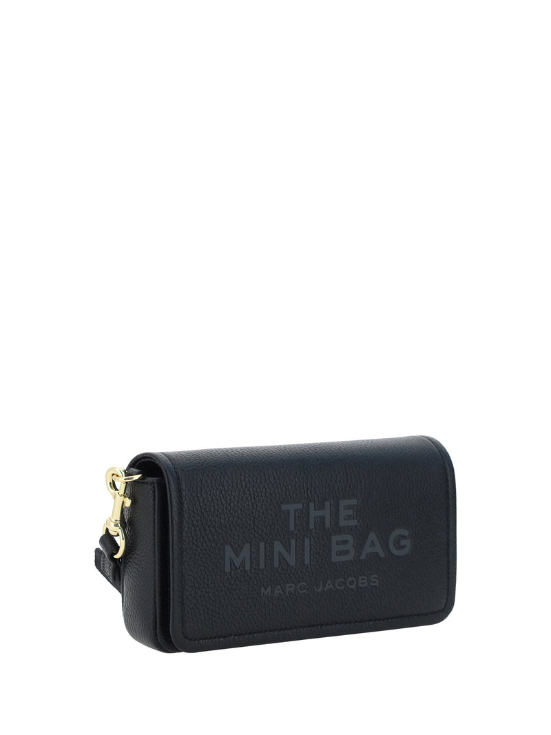 Marc Jacobs Press-Stamped Logo Mini Bag — Black Calf Leather Bos Taurus