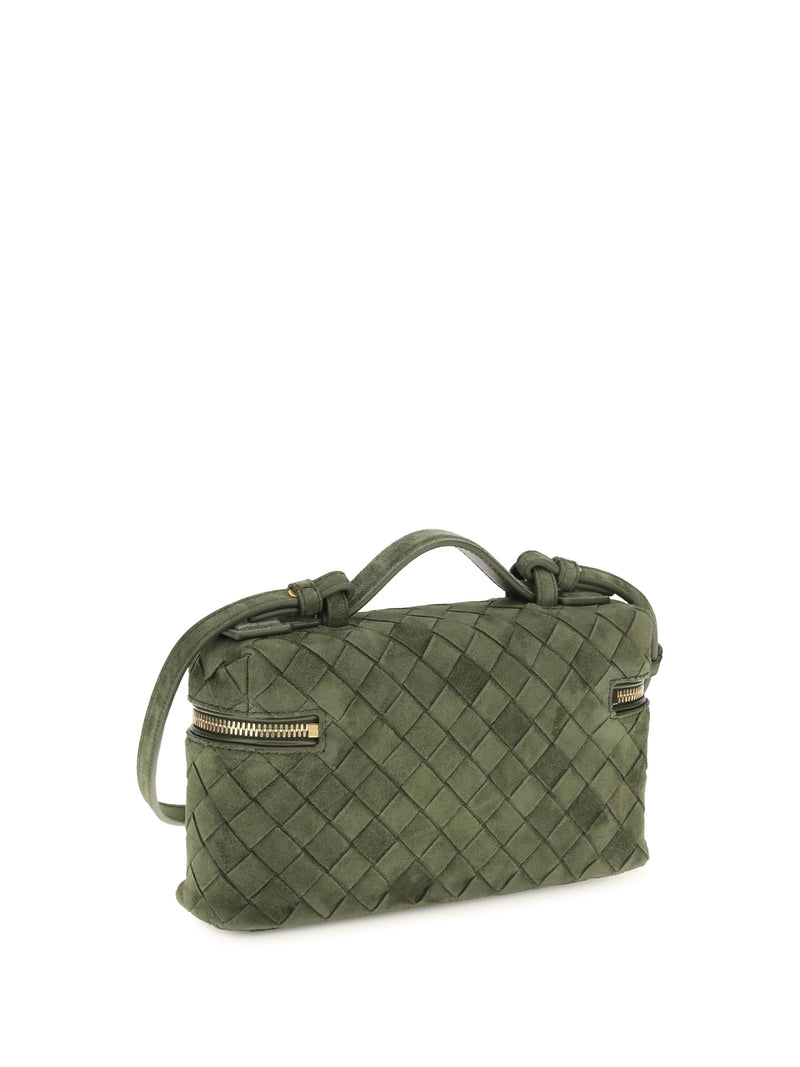 Bottega Veneta Shoulder Bag — Green Calf Leather