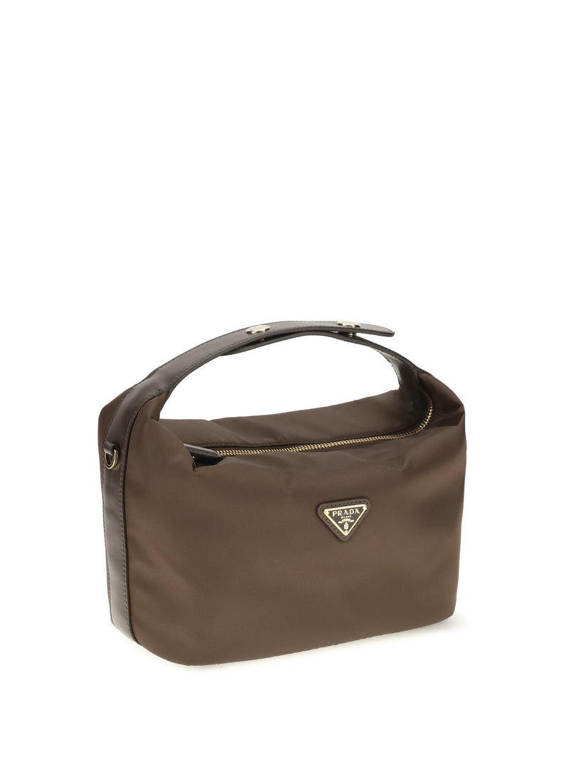 Prada Chérie Shoulder Bag — Brown Recycled Polyamide