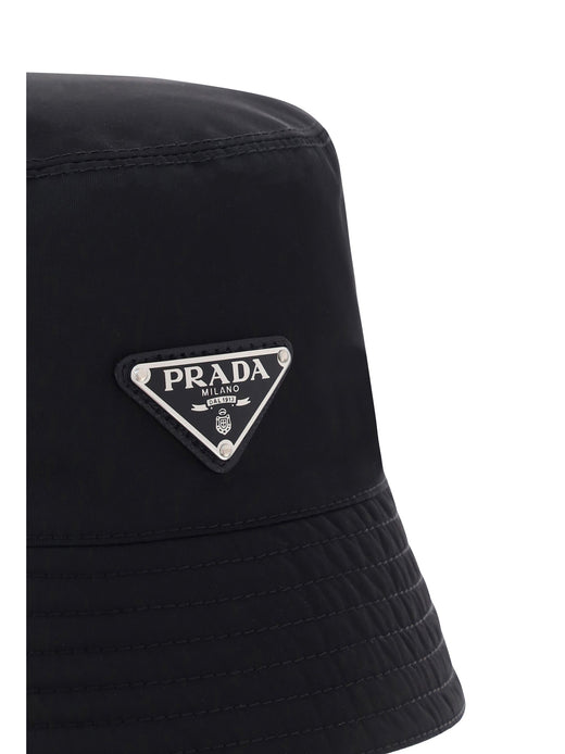 Prada 2hc1372dmi Bucket Hat — Black Polyamide