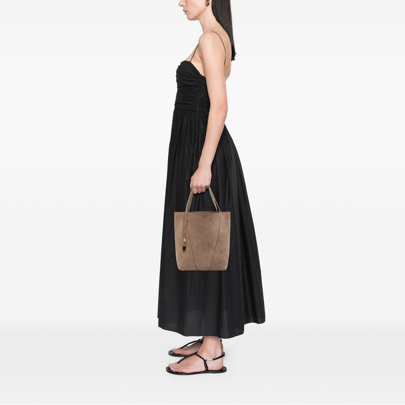 Medium Suede Spin Tote - Image 8
