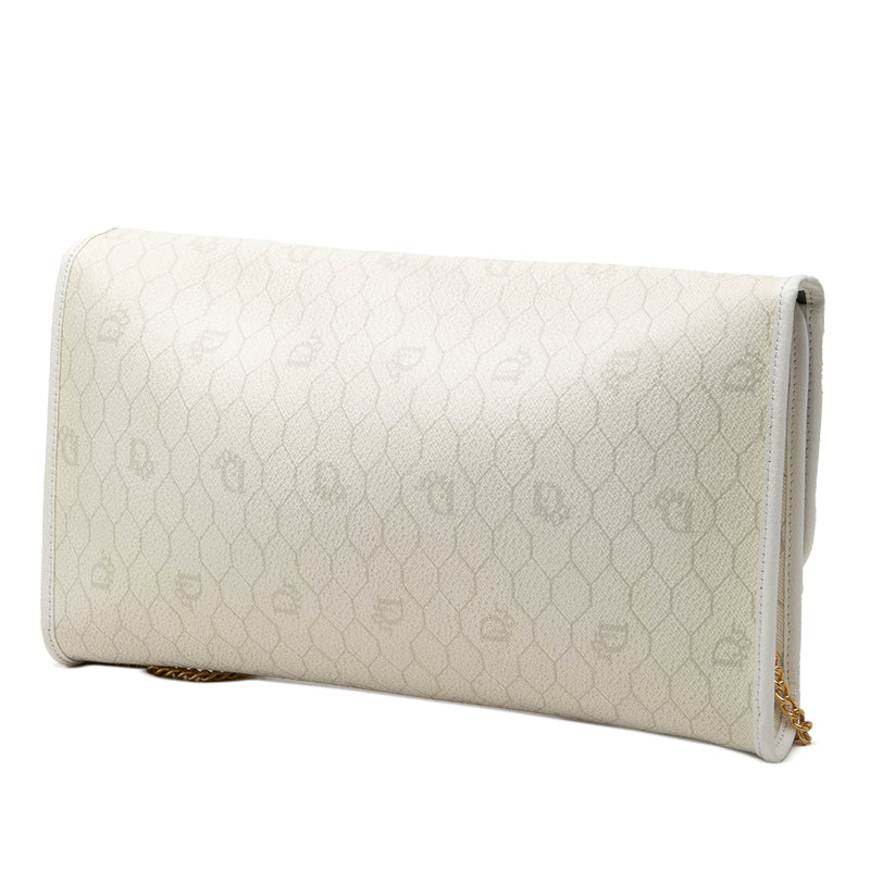 Honeycomb Coated Canvas Chain Shoulder Bag - Image 2