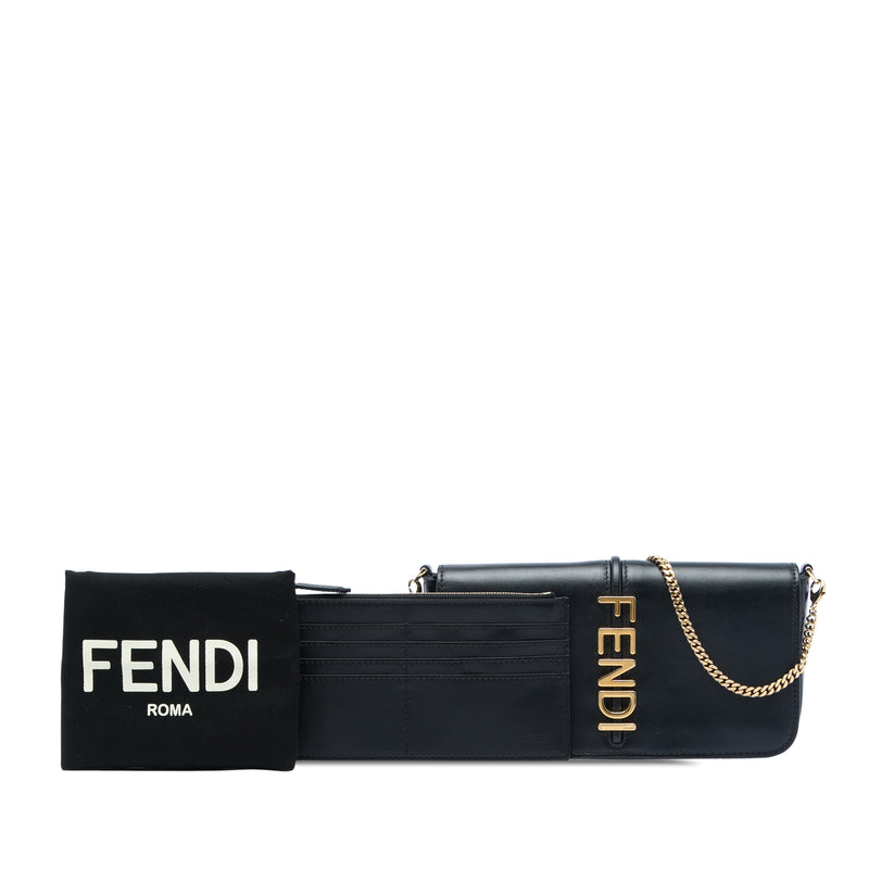 Leather Fendigraphy Wallet On Chain - Image 6