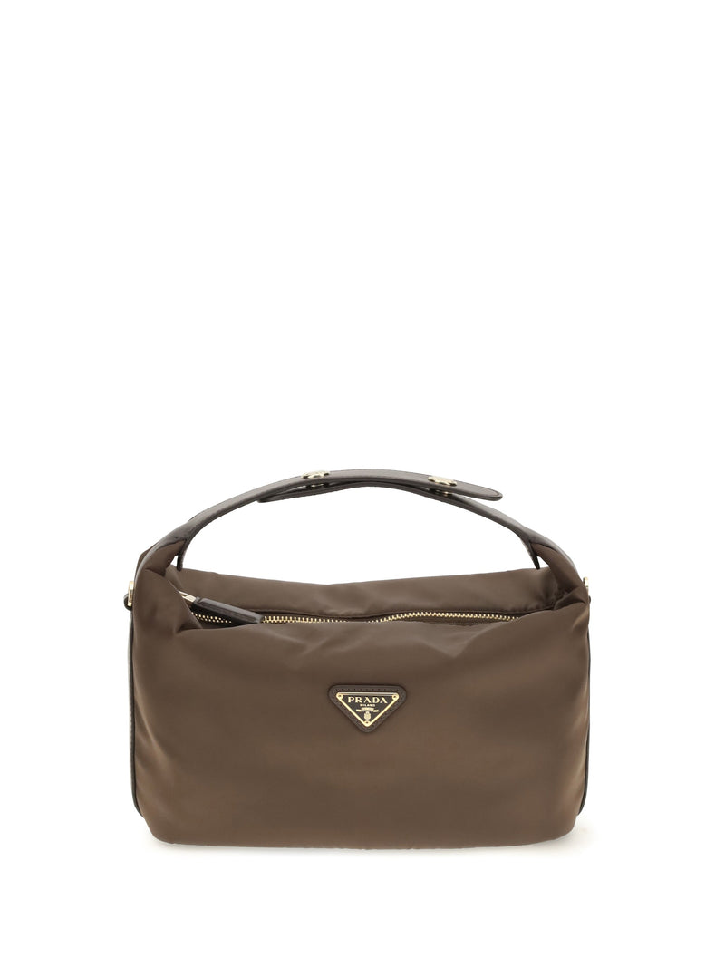 Prada Chérie Shoulder Bag — Brown Recycled Polyamide