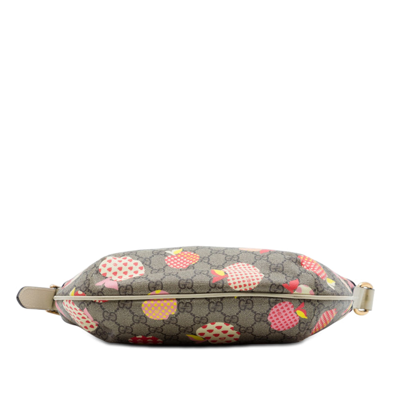 Small GG Supreme Les Pommes Ophidia Half Moon Crossbody - Image 3