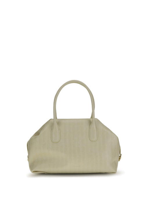 Themoirè Shoulder Bag — Beige Polyurethane