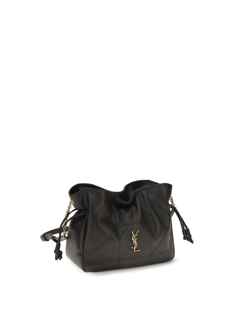 Saint Laurent Jamie Clutch — Black Lamb Ovis Aries