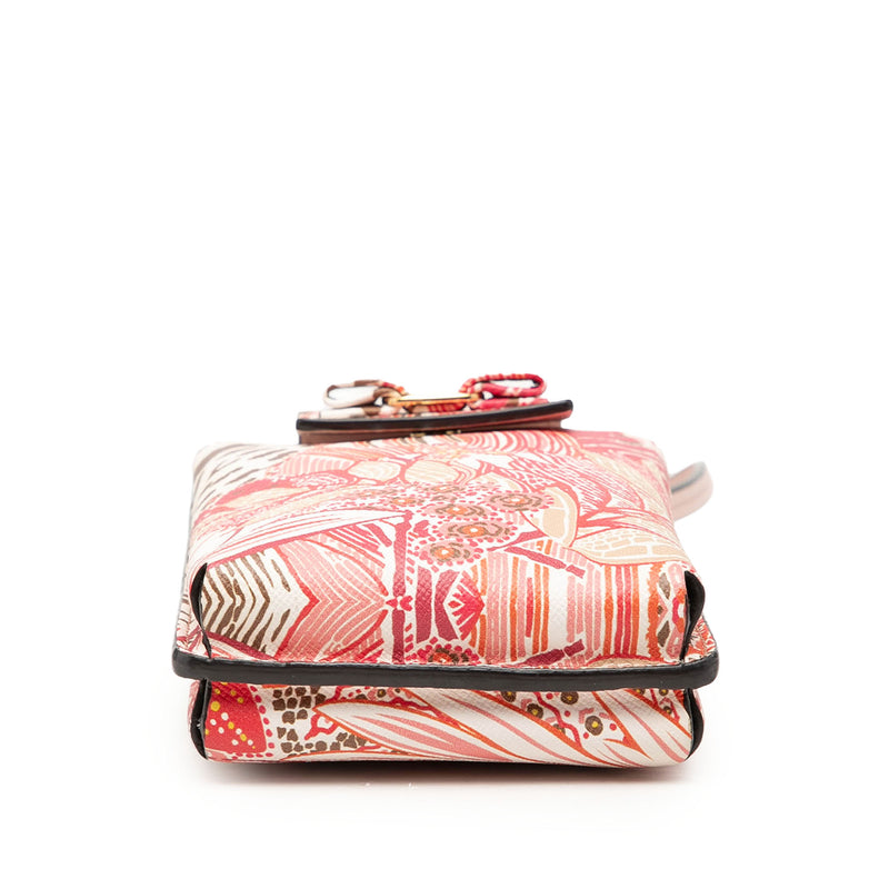 Floral Printed Leather Vara Bow Phone Pouch - Image 3