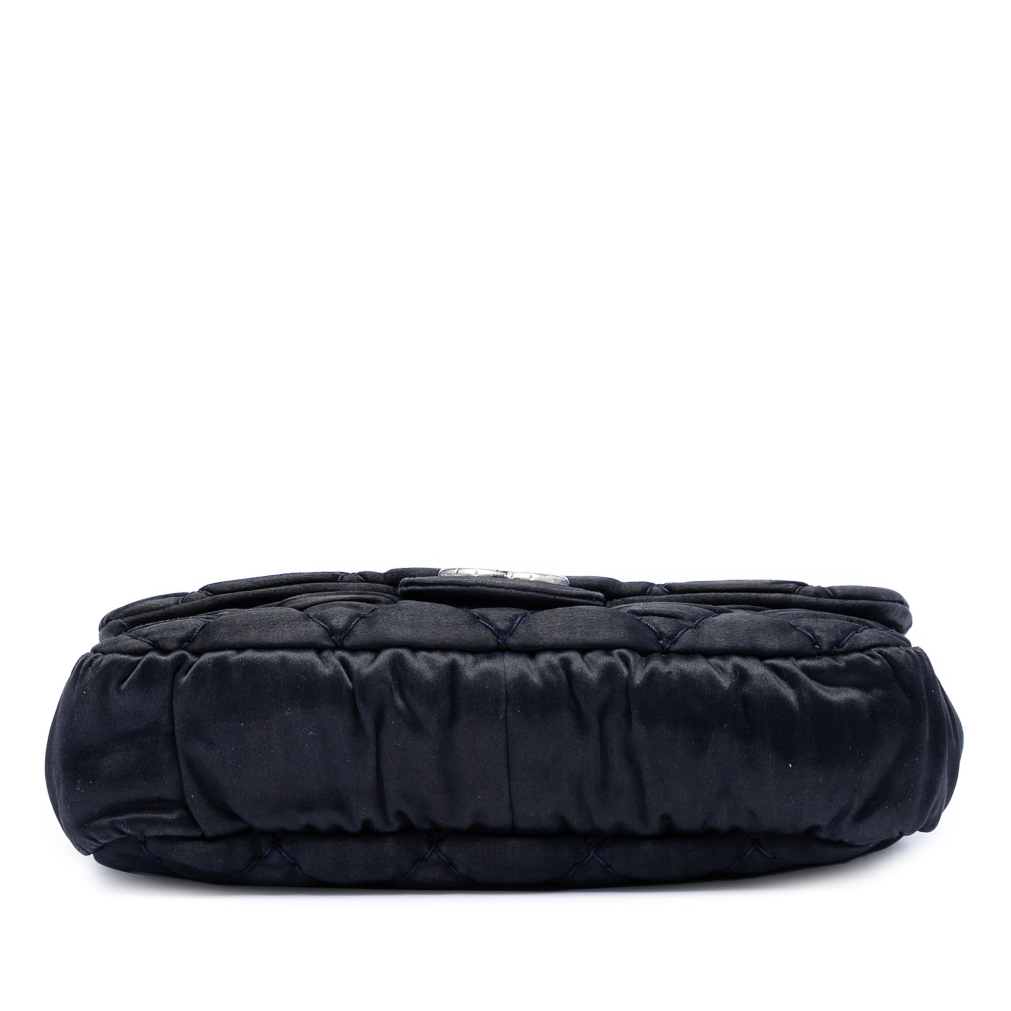 Medium CC Quilted Satin Single Flap - Image 3