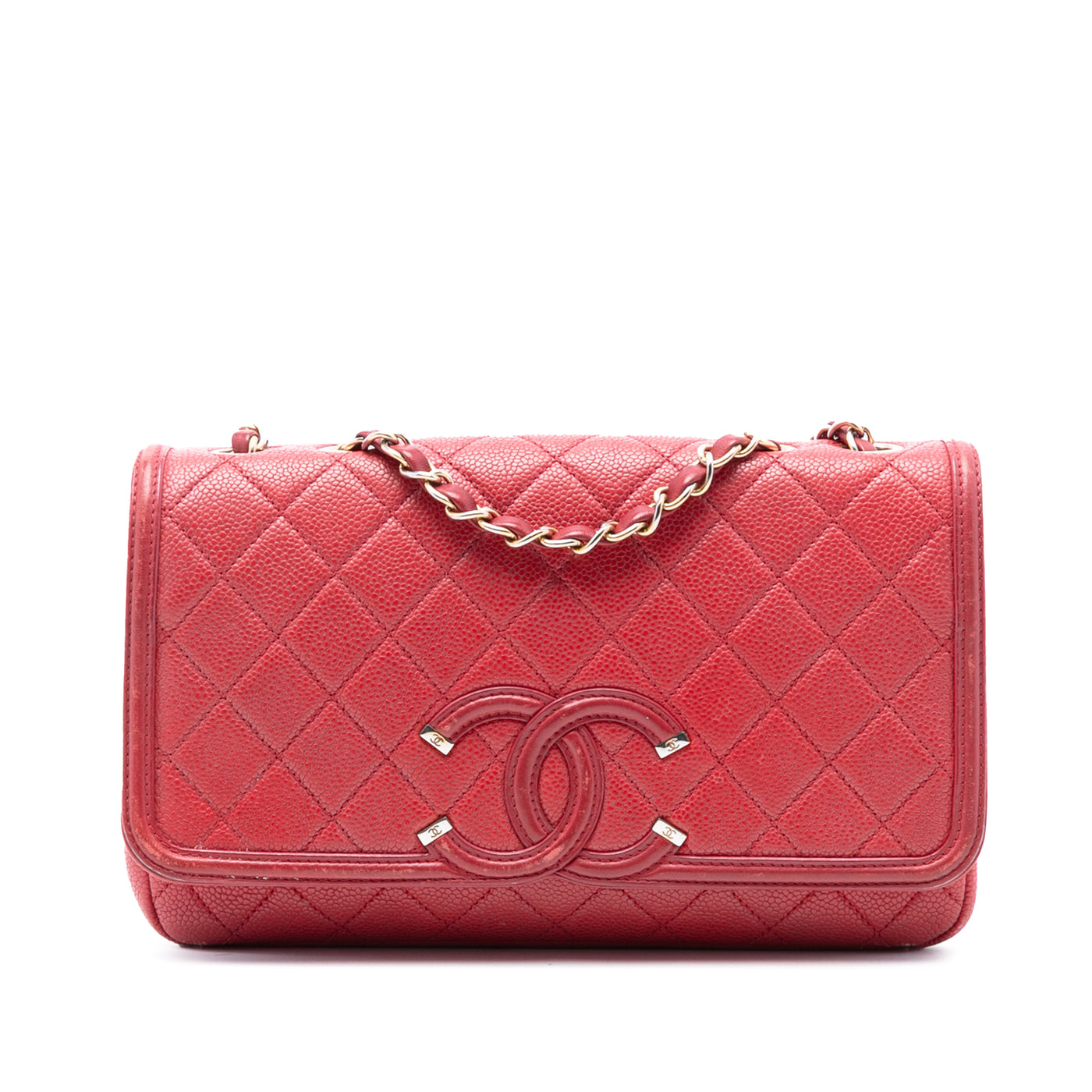 Medium Caviar CC Filigree Flap - Image 1