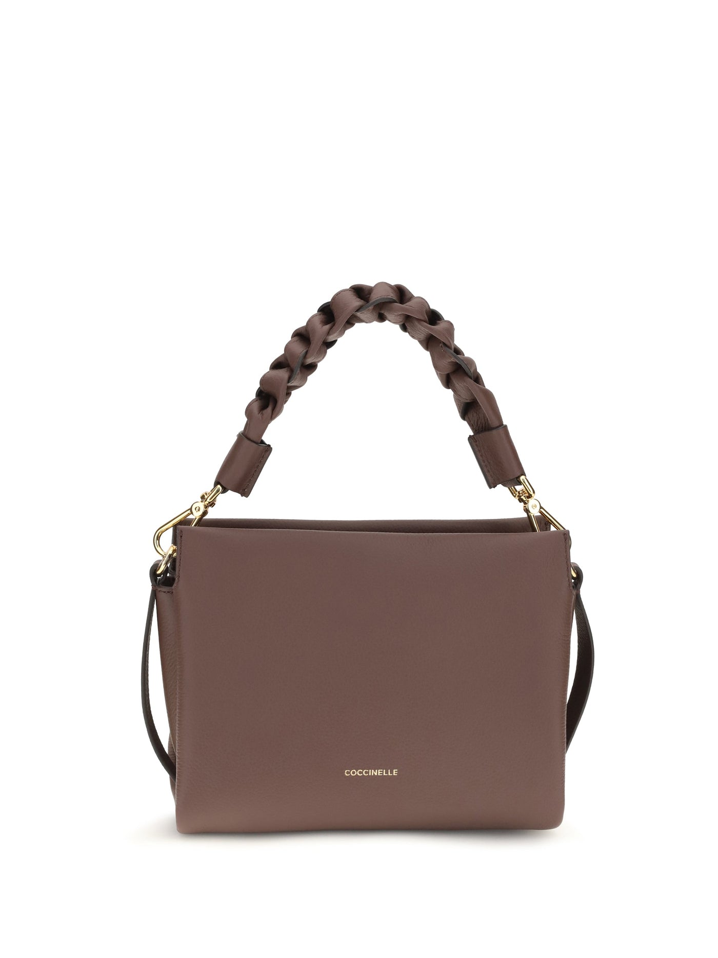 Coccinelle Shoulder Bag — Brown Calf Leather Bos Taurus