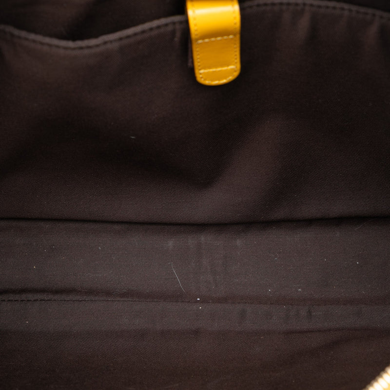 Medium Diamante Bright Leather Business Bag - Image 4
