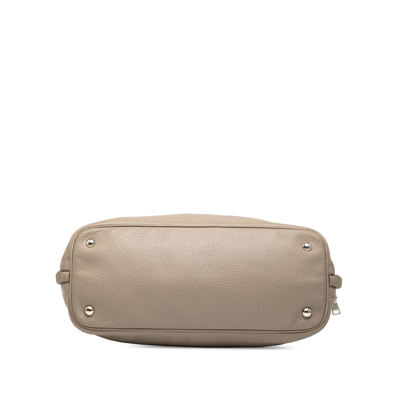 Vitello Daino Side Zip Convertible Tote - Image 3