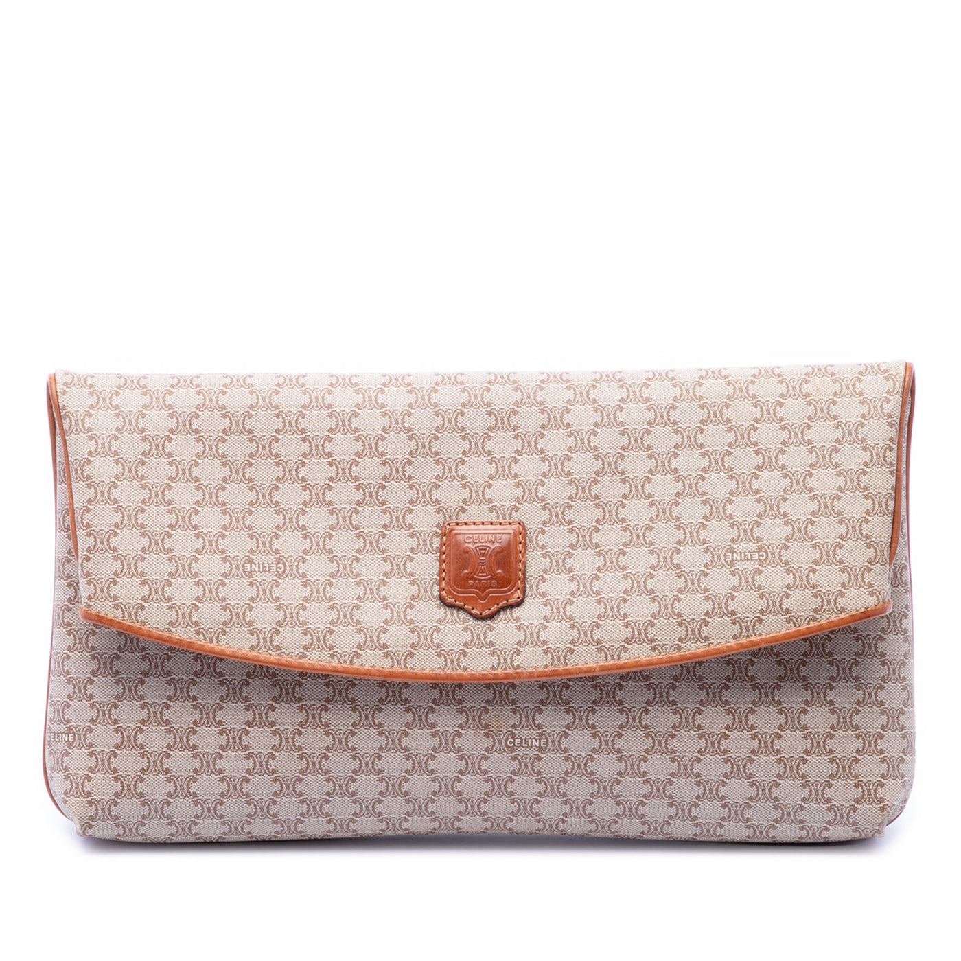 Macadam Coated Canvas Clutch - Image 1
