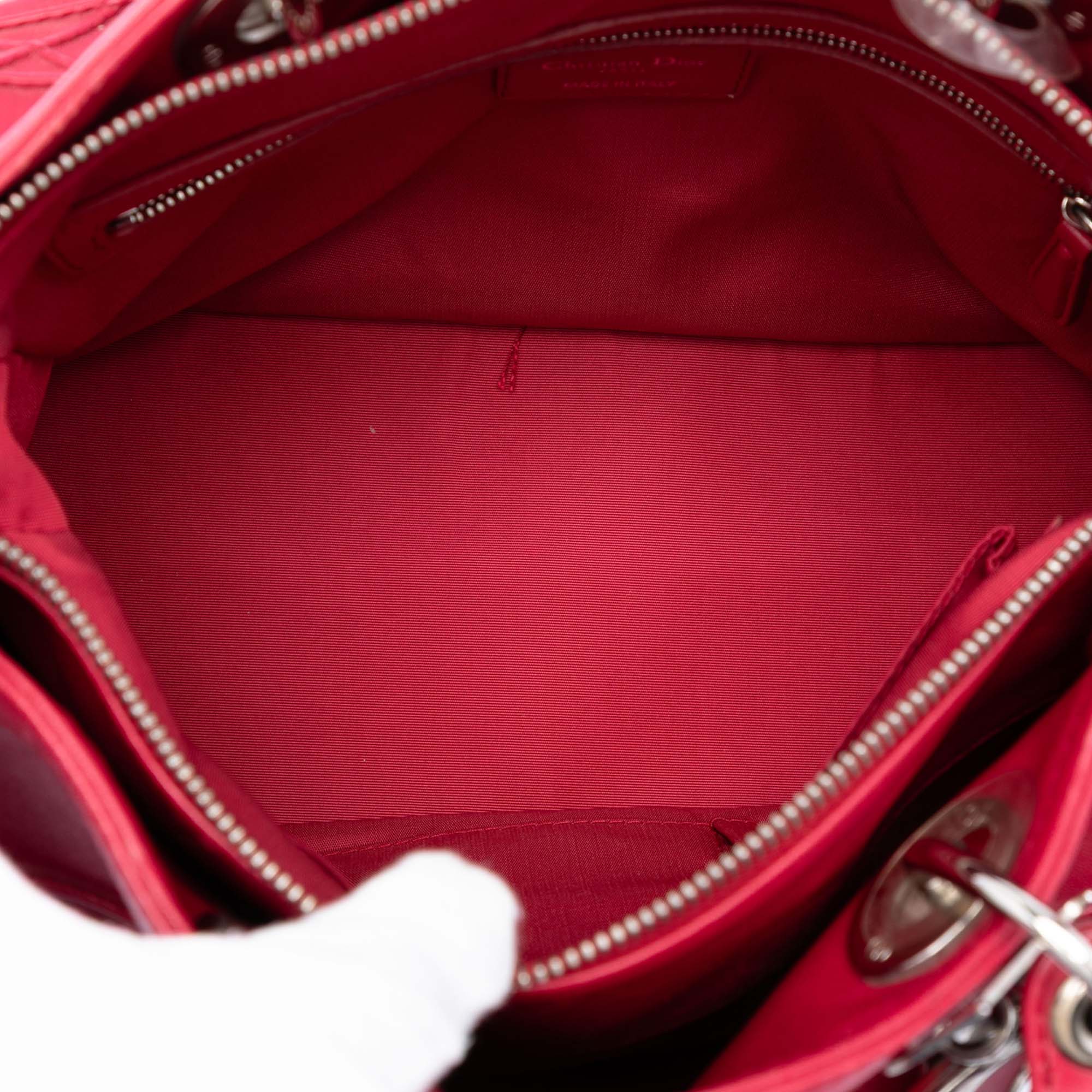 Lambskin Cannage Polochon Granville Satchel - Image 4